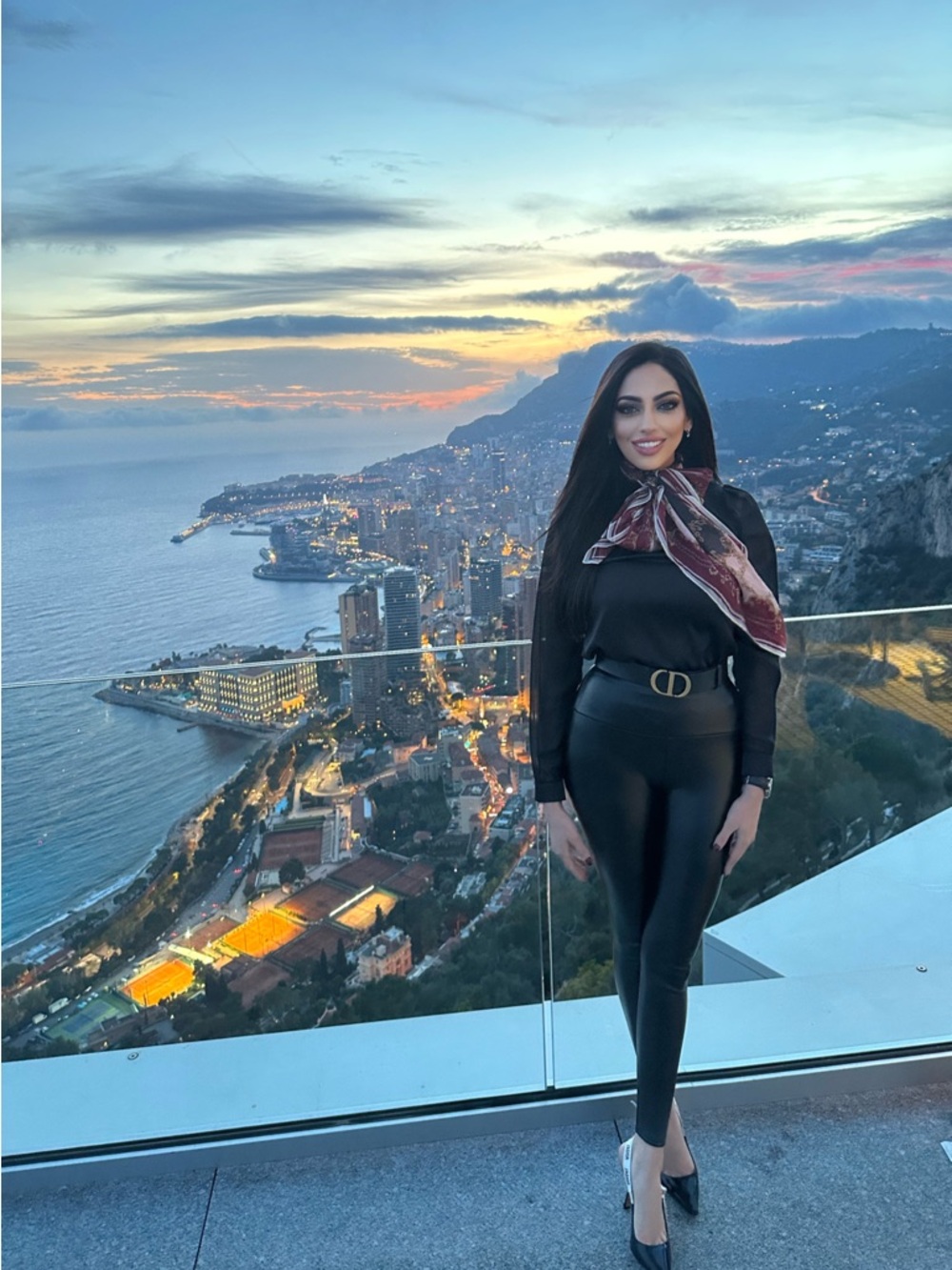 Dior Black Leather Belt with Gold Double 'CD' Buckle - Picture 6 of 7